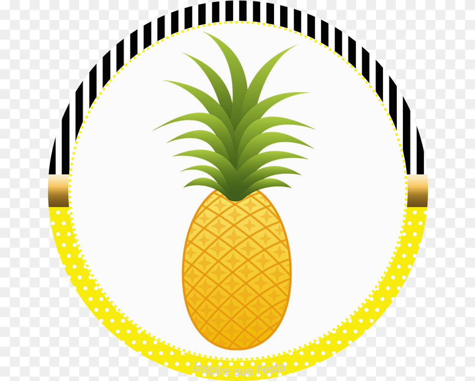 Tag Para Lembrancinha Ou Topper Para Docinho Coroa De Abacaxi Para Imprimir, Food, Fruit, Pineapple, Plant Png Image