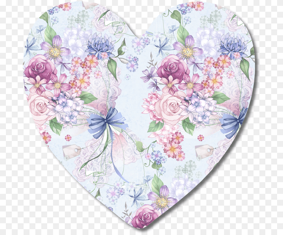 Tag Pink Floral Heart Love Pattern Scrapbooking Bday Greetings For Aunt, Art, Floral Design, Graphics, Flower Free Png