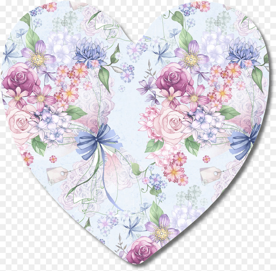 Tag Pink Floral Heart Love Pattern Scrapbooking Bday Greetings For Aunt, Art, Floral Design, Graphics, Flower Free Png Download