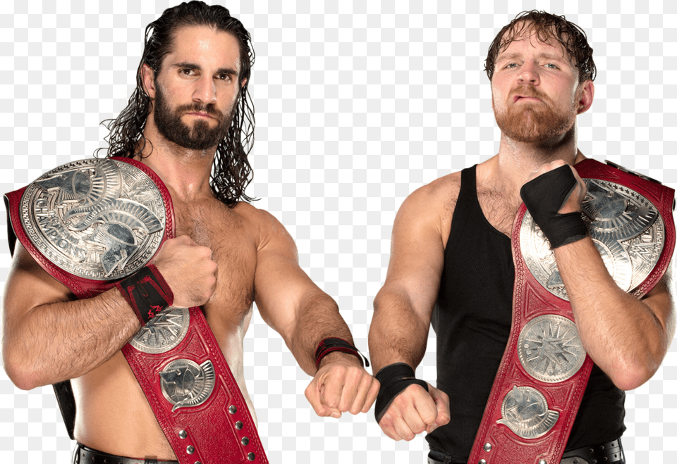 Tag Team Championship Raw Tag Team Champions Dean Ambrose And Seth Rollins, Person, Adult, Man, Male Free Png
