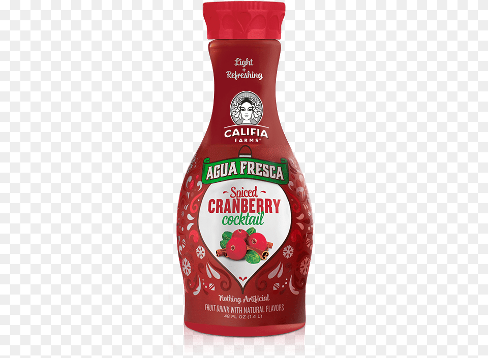 Tags Agua Fresca Califia Farms Agua Fresca Cocktail Spiced Cranberry, Food, Ketchup, Seasoning, Syrup Free Png Download