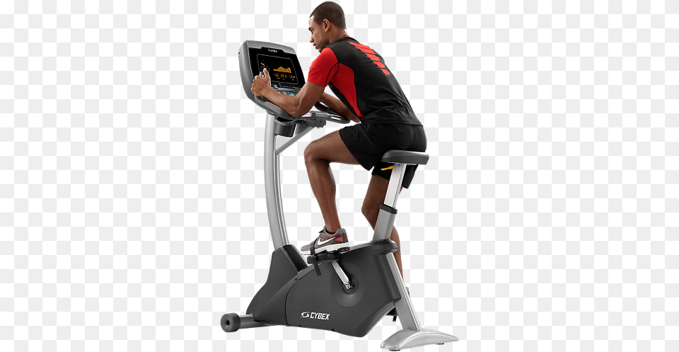 Tags Cybex Cybex Equipment Sydney Cybex Gym Cybex Cybex 625c Upright Bike, Adult, Male, Man, Person Png