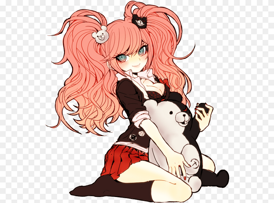 Tags Dangan Ronpa Junko Chibi, Book, Comics, Publication, Adult Png Image