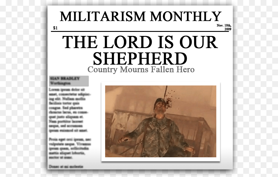 Tags Featuresgame Endingsnewspapers Modern Warfare 2 Shepherd, Adult, Male, Man, Person Png