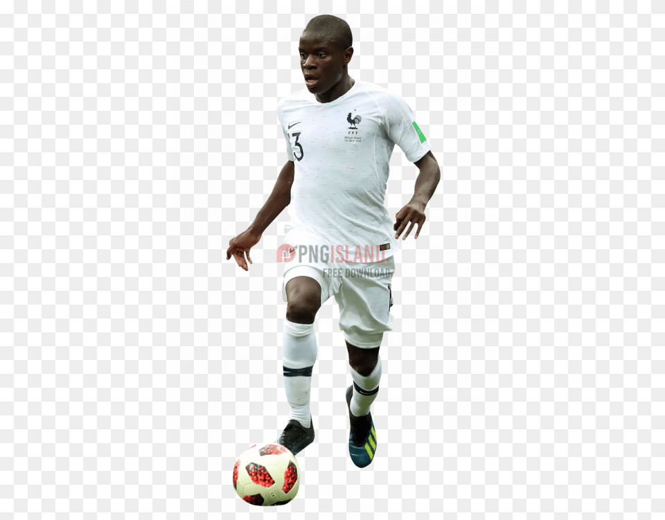Tags N Golo Kante France Island Cliparts Football Player, Ball, Person, Soccer, Soccer Ball Free Png