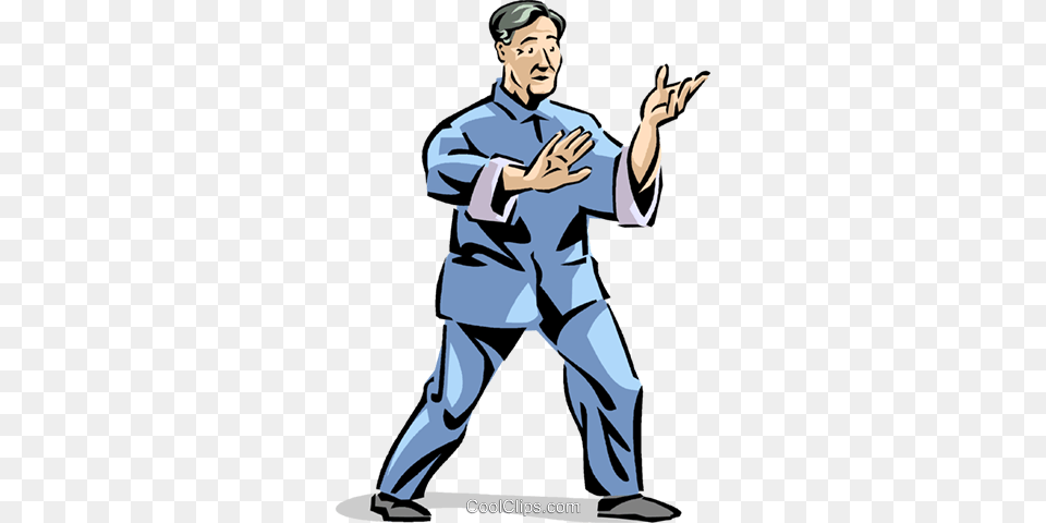 Tai Chi Royalty Vector Clip Art Illustration, Martial Arts, Person, Sport, Tai Chi Free Png Download