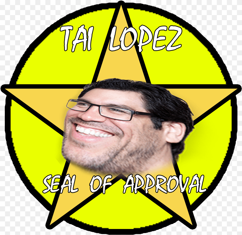 Tai Lopez Seal Of Aprroval Cool Simple Pentagram Designs, Symbol, Star Symbol, Adult, Person Png
