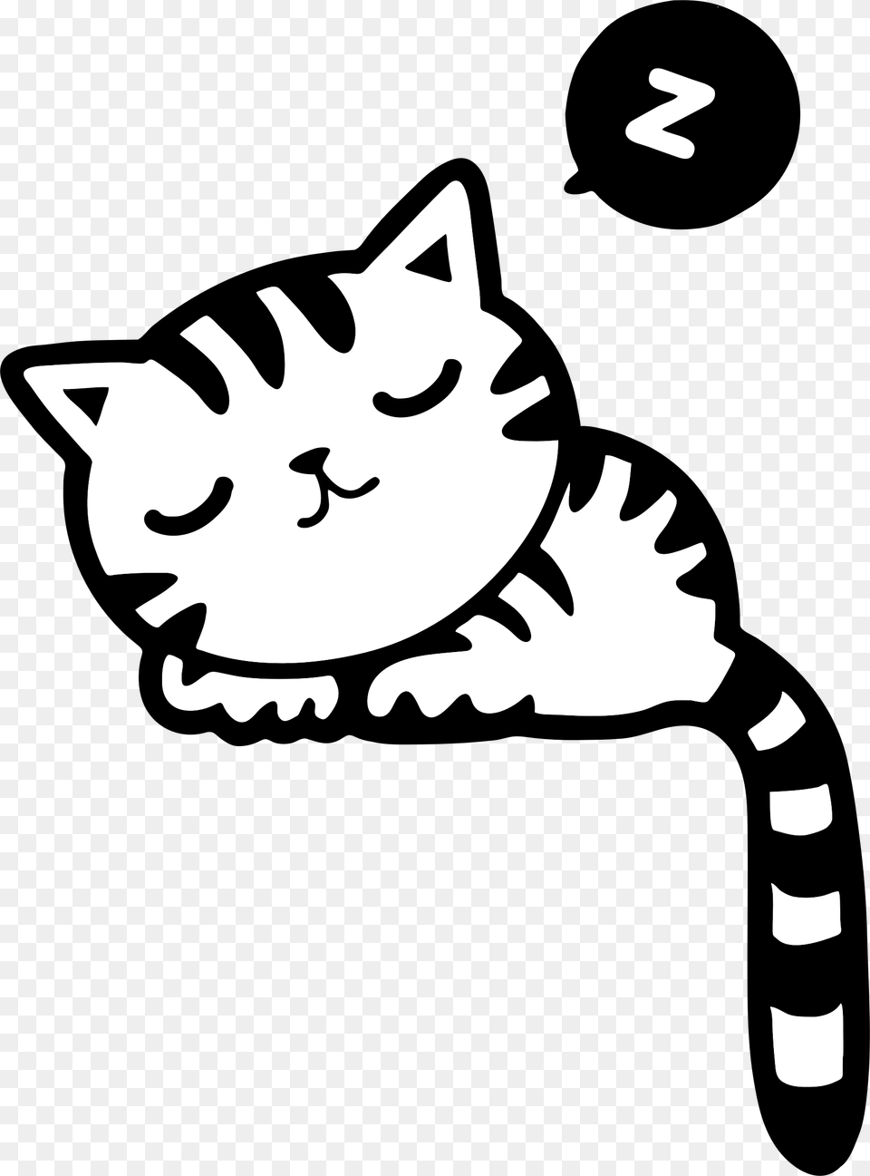 Tail Clipart Sleepy Cat, Stencil, Baby, Person, Face Png