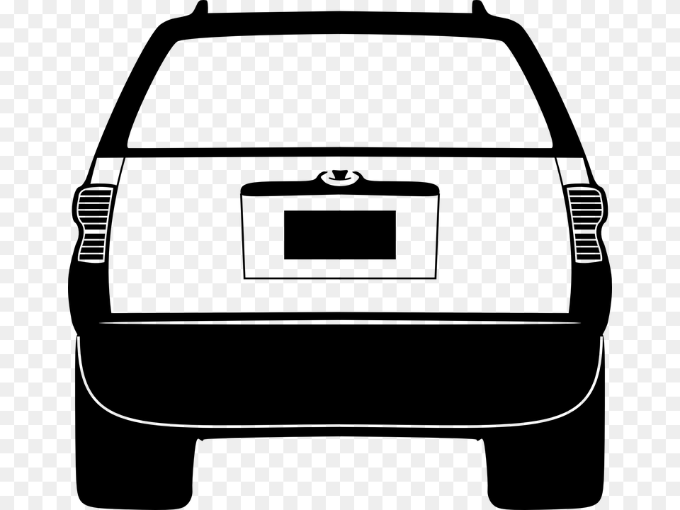 Tailgate Suv Station Wagon Suburban Car Vehicle Car Back Vector, Gray Png