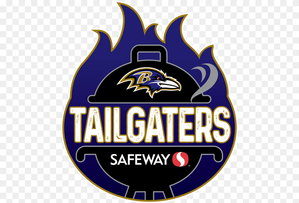 Tailgaterslogo Baltimore Ravens Logo Digital Painting, Symbol, Animal, Bird, Badge Png
