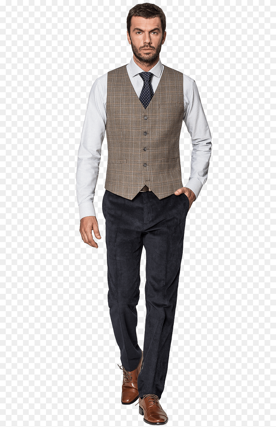 Tailored Waistcoat Clothing, Vest, Shirt, Person, Man Png Image