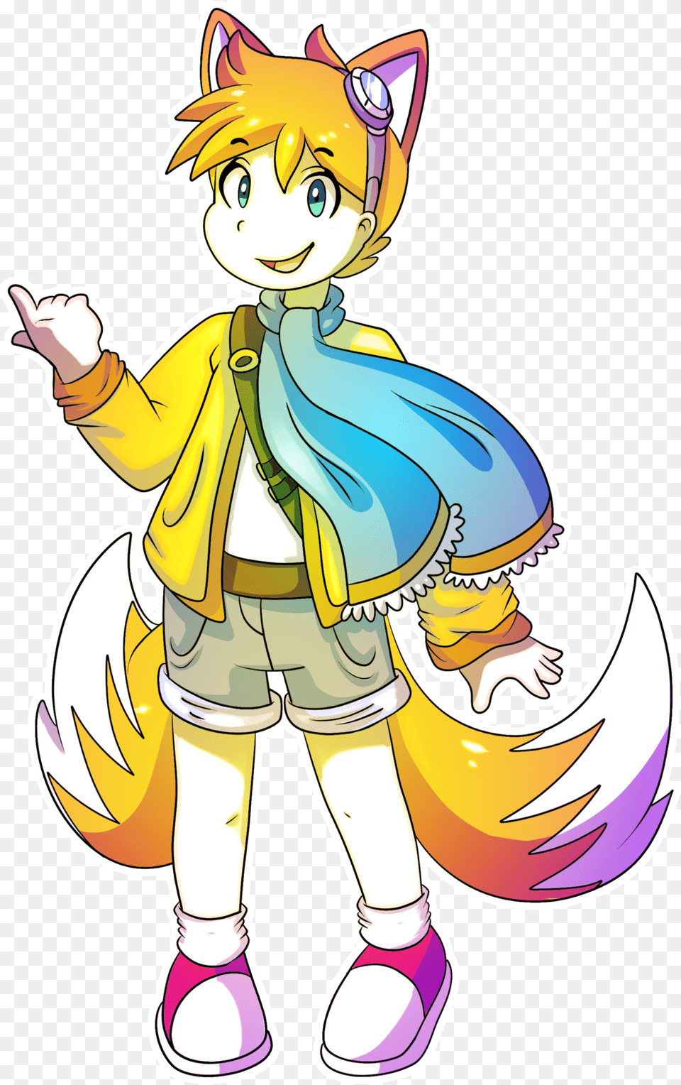 Tails The Fox Gijinka Tails The Fox Drawing, Book, Comics, Publication, Baby Free Transparent Png