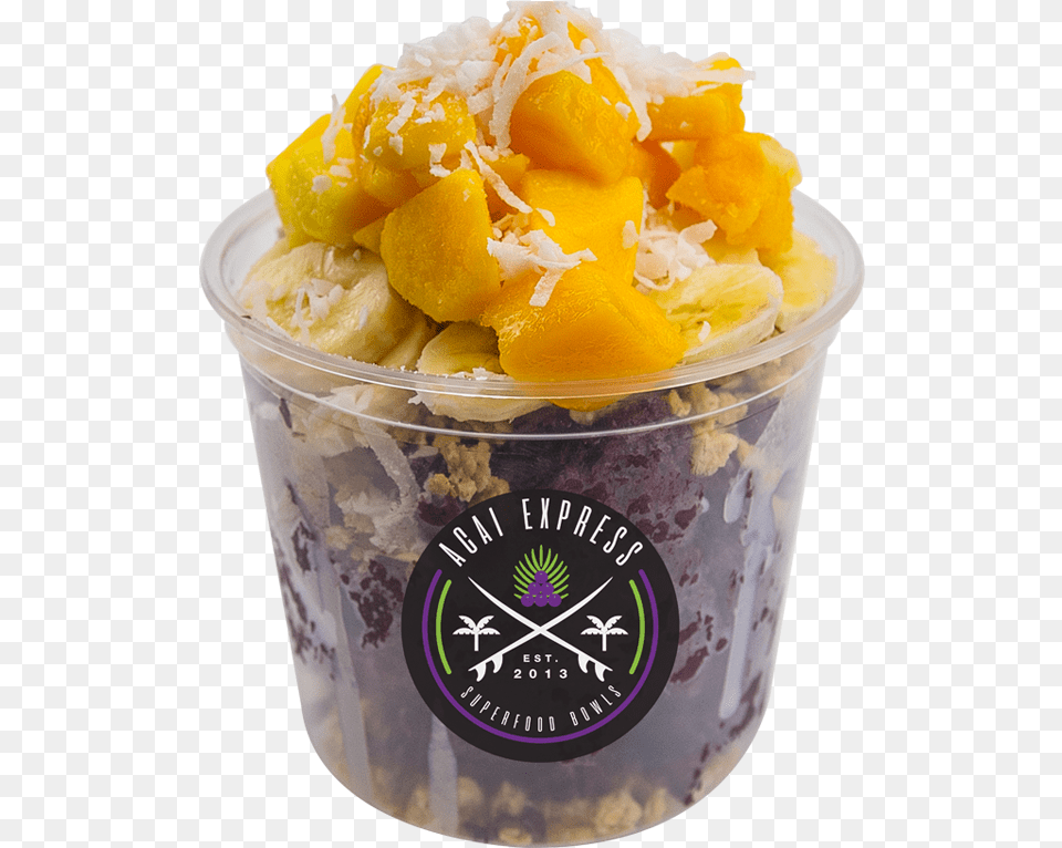 Taino Bowl Candied Fruit, Cream, Dessert, Food, Frozen Yogurt Png Image