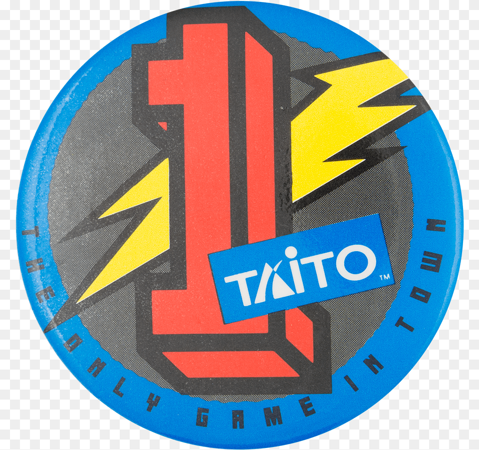 Taito Advertising Button Museum Emblem, Badge, Logo, Symbol, Road Sign Png