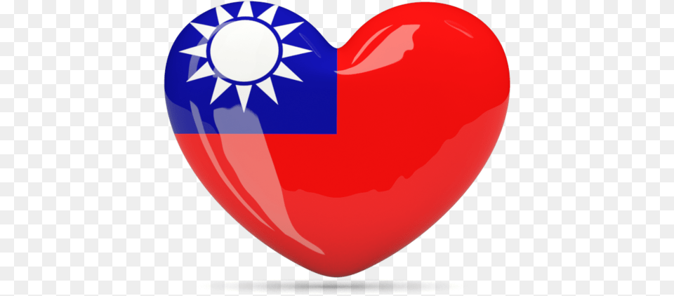 Taiwan Flag Heart, Balloon Free Transparent Png