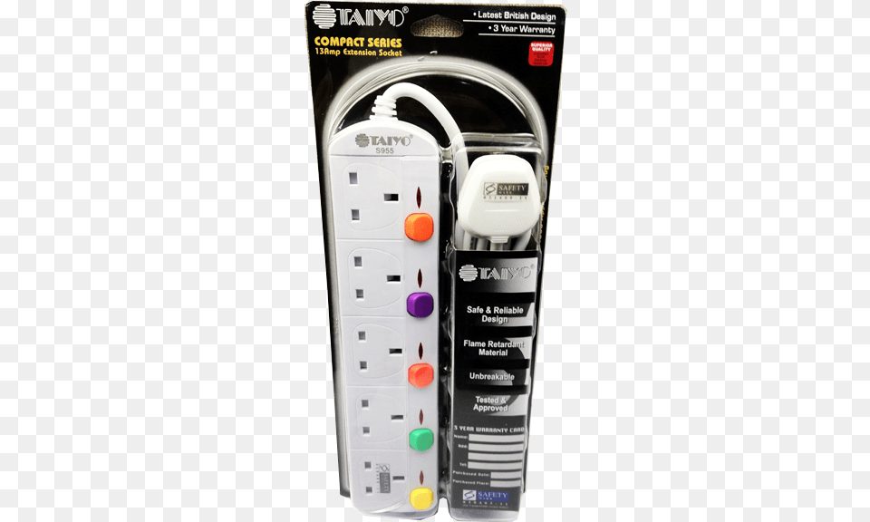 Taiyo Extension Cord Singapore, Electrical Device, Electrical Outlet, Adapter, Electronics Free Transparent Png