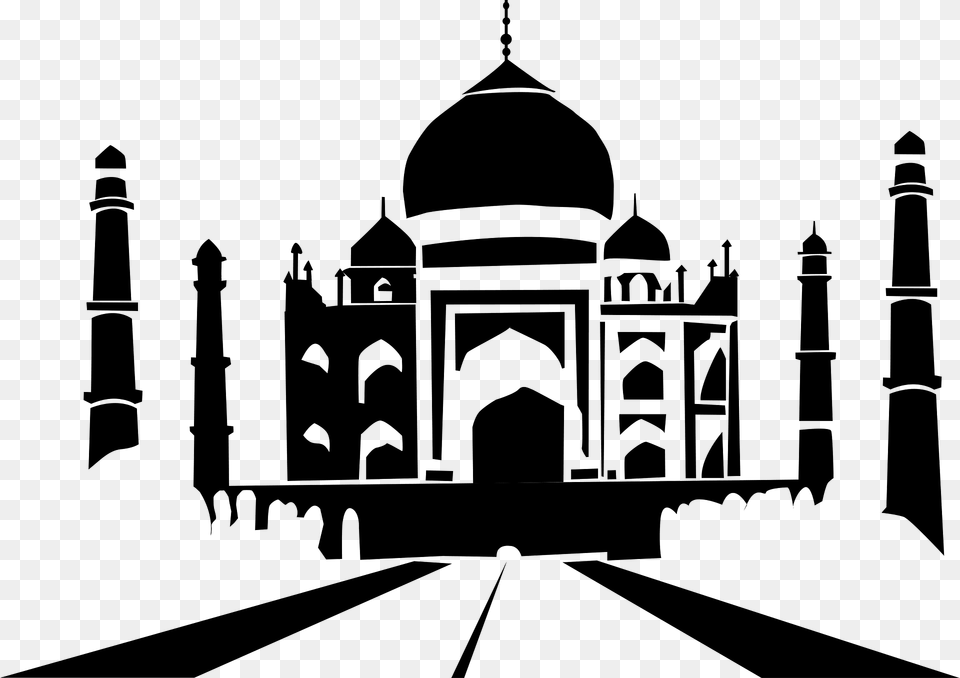 Taj Mahal Clipart, Architecture, Building, Dome, Mosque Png