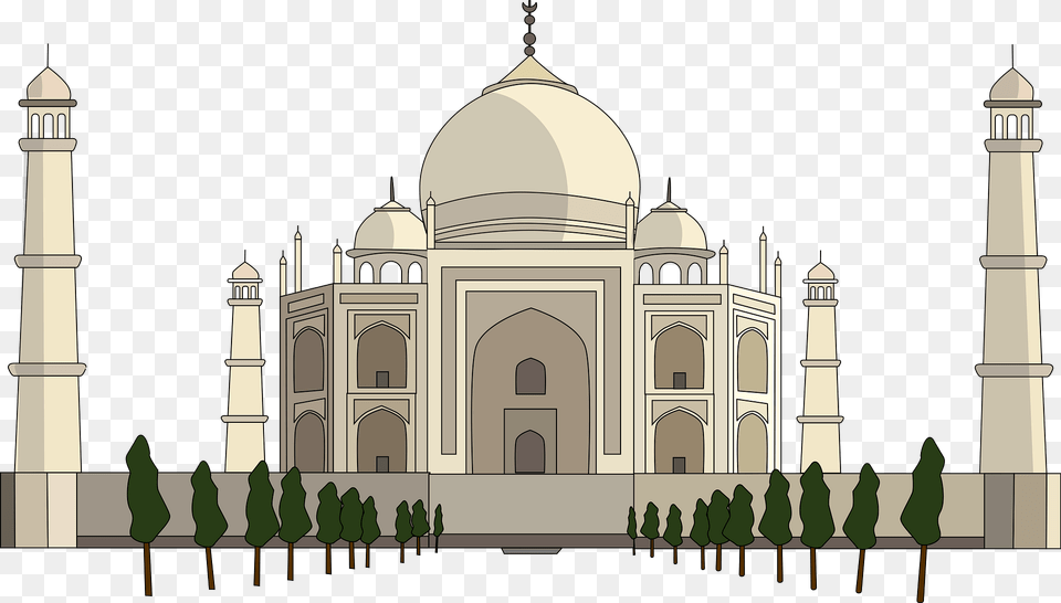 Taj Mahal Clipart, Architecture, Building, Dome, Arch Free Transparent Png