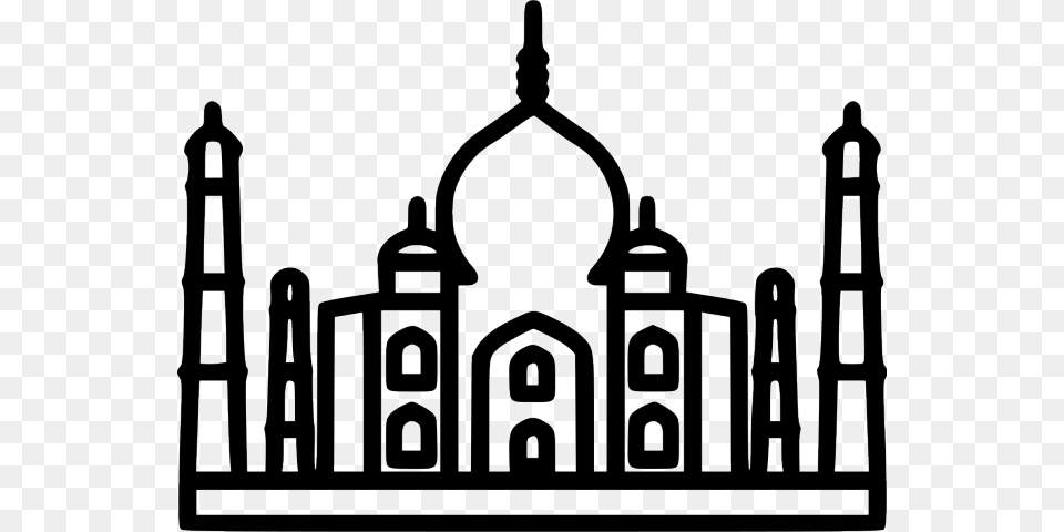 Taj Mahal Clipart Logo Taj Mahal Icon, Architecture, Building, Dome, Cathedral Free Png Download