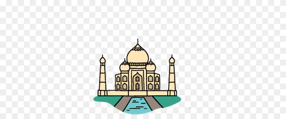 Taj Mahal Clipart Look, Architecture, Building, Dome, Mosque Free Transparent Png
