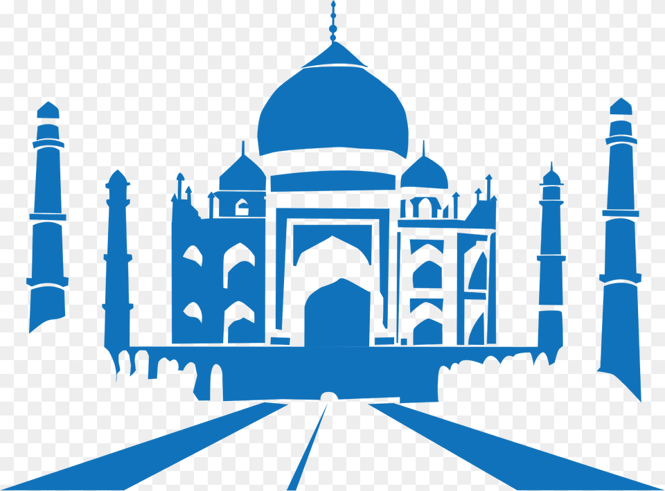 Taj Mahal Logo, Architecture, Building, Dome, Mosque Free Png Download