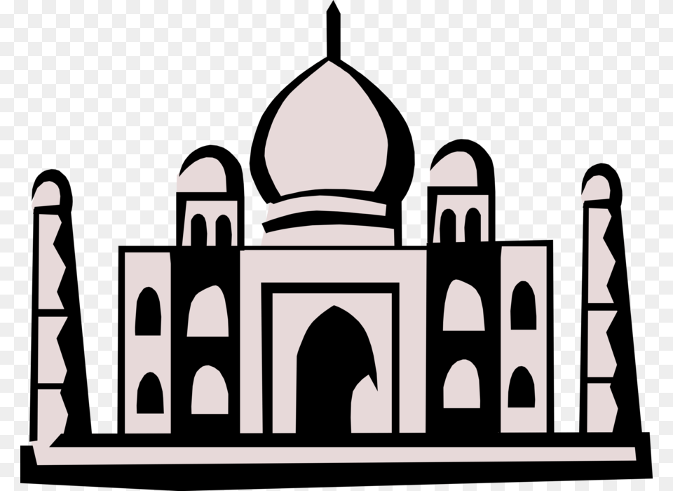 Taj Mahal Mausoleum Agra India Arch, Architecture, Building, Dome, Tomb Png Image