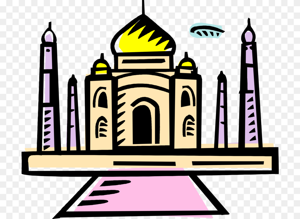 Taj Mahal Silhouette, Architecture, Building, Dome, Arch Png