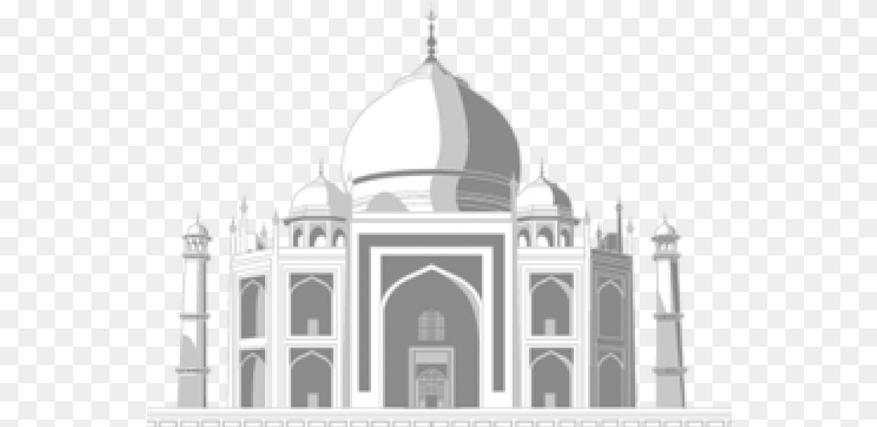 Taj Mahal Transparent Tourist Attraction, Architecture, Building, Dome, Tomb Png Image