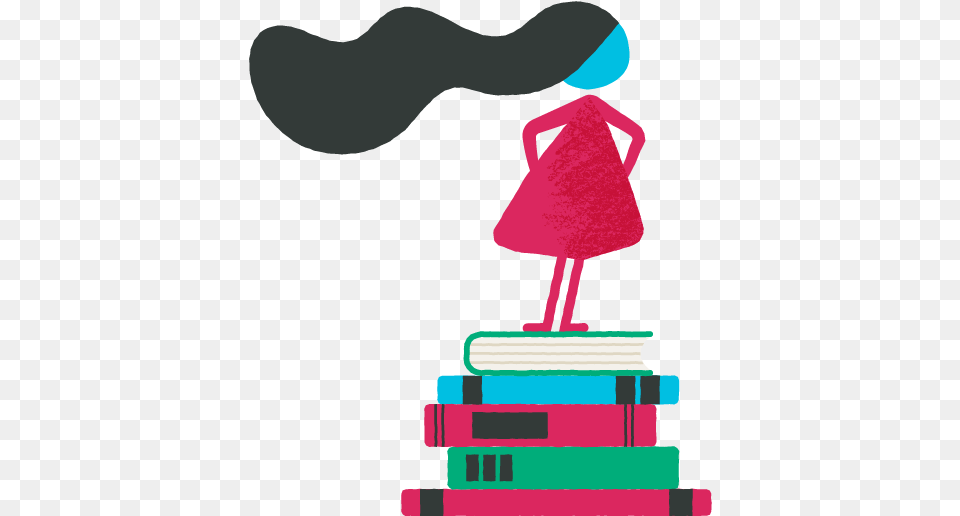 Take A Stand Khan Academy Hair Stand Books Girl Woman, Art, Person Free Png Download