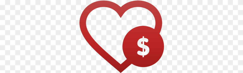 Take Action The Gathering For Justice Heart Money Icon Red Png Image