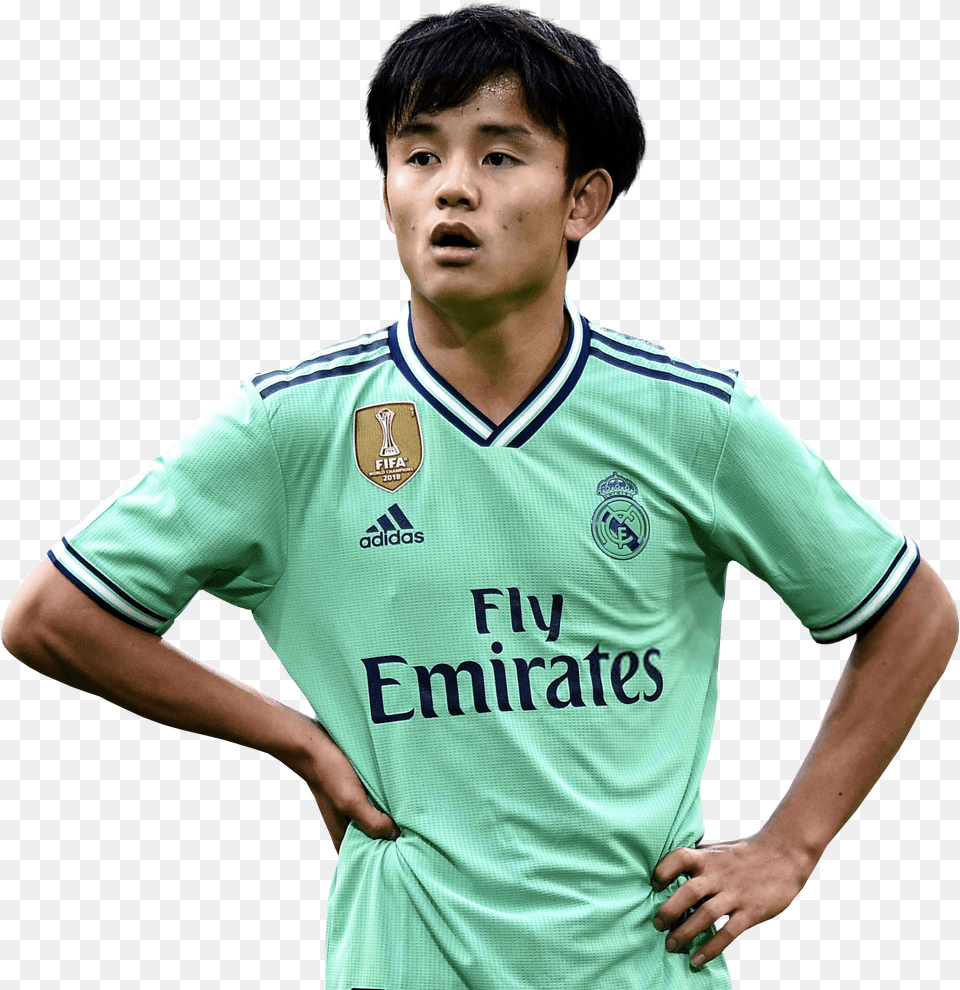 Take Kubo Real Madrid, T-shirt, Clothing, Shirt, Teen Free Png