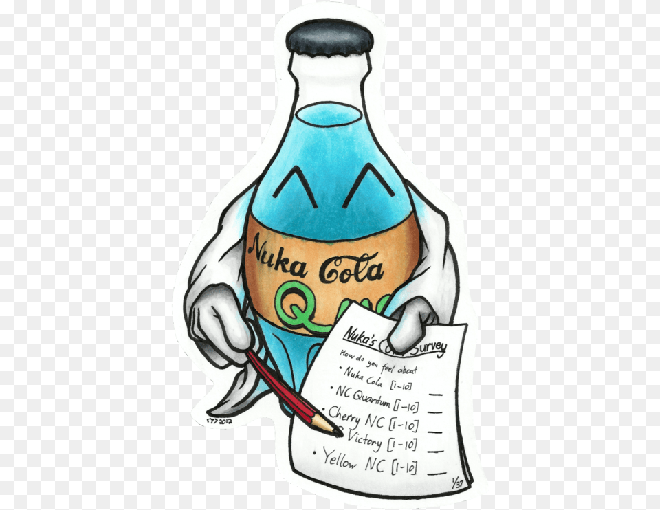 Take Nuka S Coly Survey, Bottle, Person, Beverage Free Png