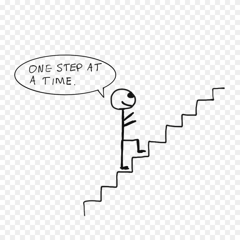 Take One Step At A Time Stick Figure, Architecture, Building, House, Housing Free Png