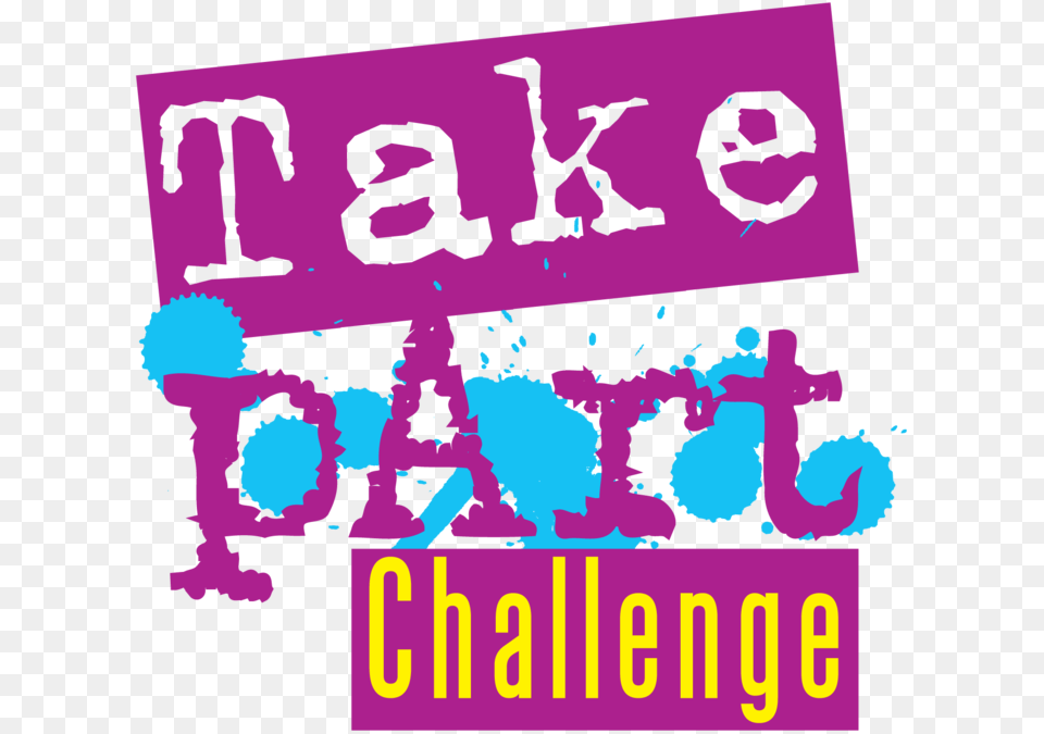 Take Part Challenge Graphic Design, Purple, Advertisement, Person, People Png