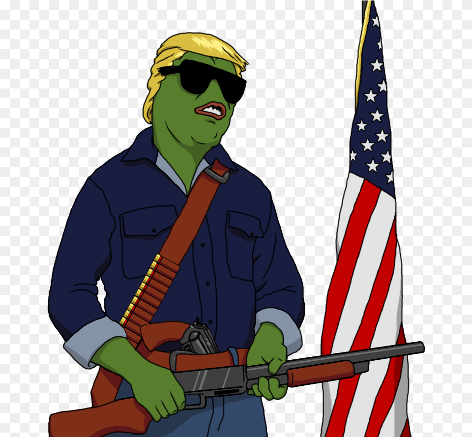 Take Your Foot Off The Gas Pepe Trump They Live, Adult, Male, Man, Person Png Image