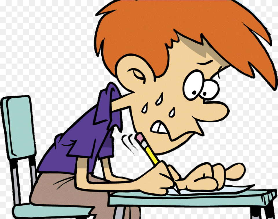 Taking A Test Clipart, Book, Comics, Publication, Baby Free Transparent Png
