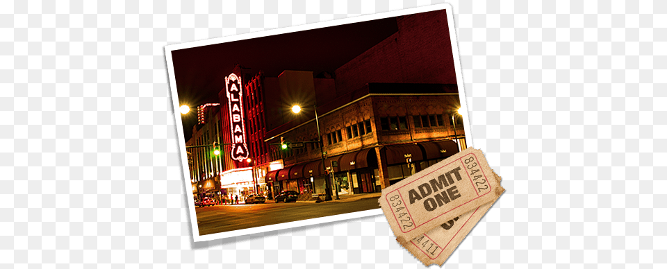 Taking It To The Streets Downtown Road Trip Car Alabama Theatre, Transportation, Vehicle, Indoors, Restaurant Free Png Download