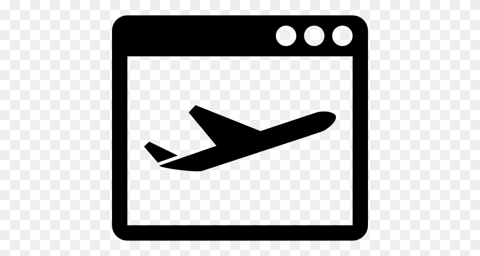 Taking Off Webpages Airplane, Gray Png Image