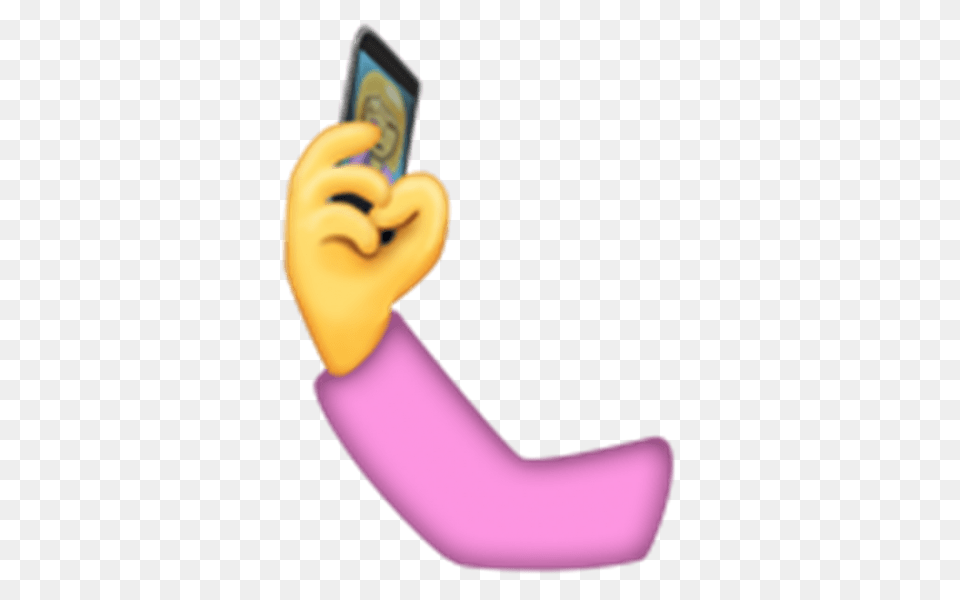 Taking Selfie Emoji Selfie Emoji Clipart Full Size Phone In Hand Emoji, Electronics, Mobile Phone, Texting, Toy Png