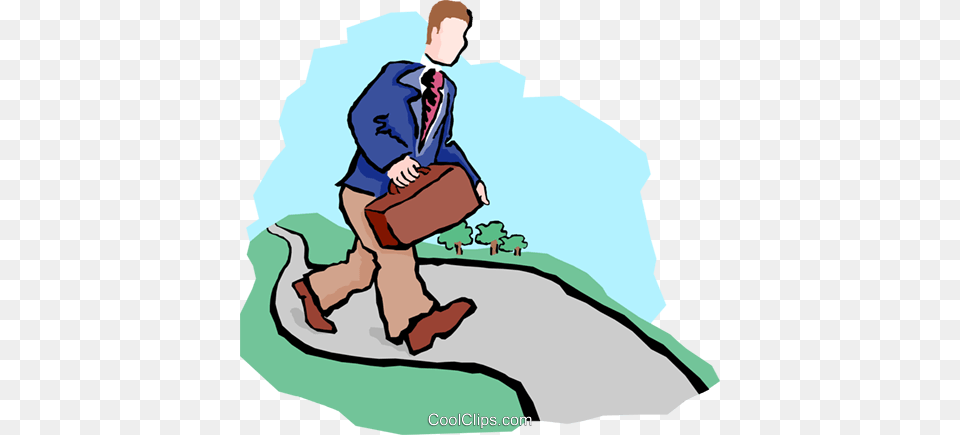 Taking The High Road Royalty Vector Clip Art Illustration, Bag, Person, Formal Wear, Face Free Transparent Png