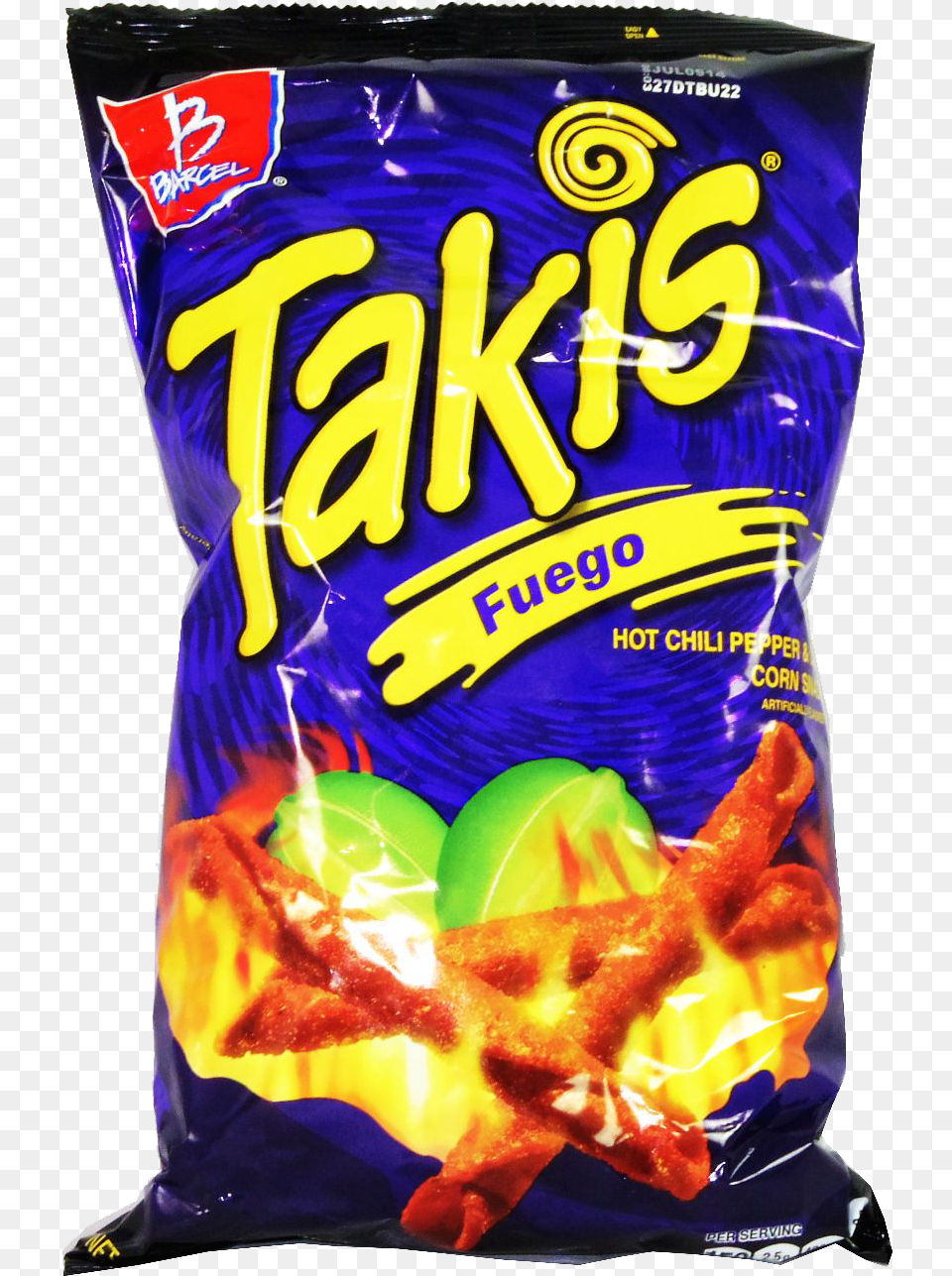 Takis Fuego Potato Chip, Food, Snack, Sweets, Ball Png Image
