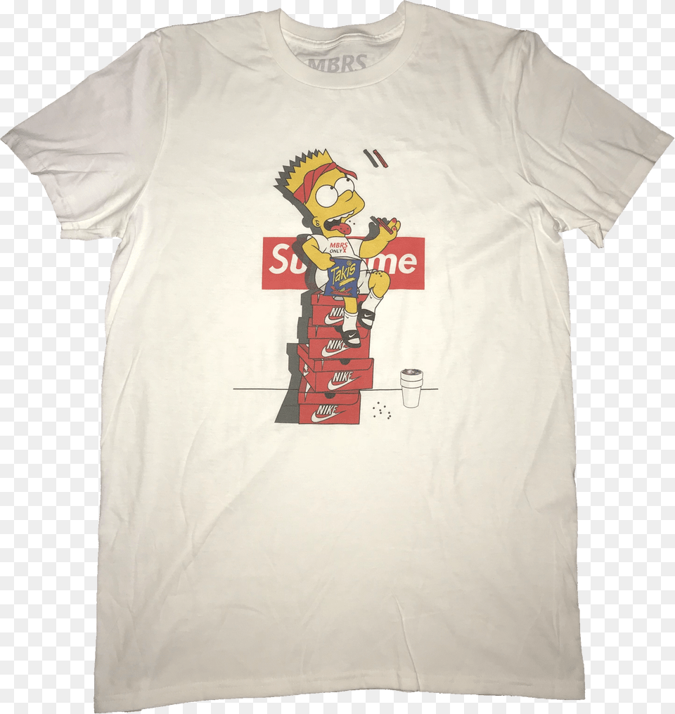 Takis Supreme T Shirt Bart, Clothing, T-shirt, Baby, Person Free Png Download