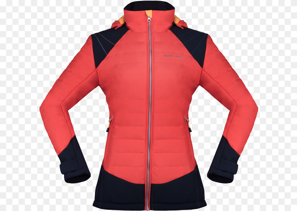 Takisha Jacket Orange Zipper, Clothing, Coat, Vest, Long Sleeve Png