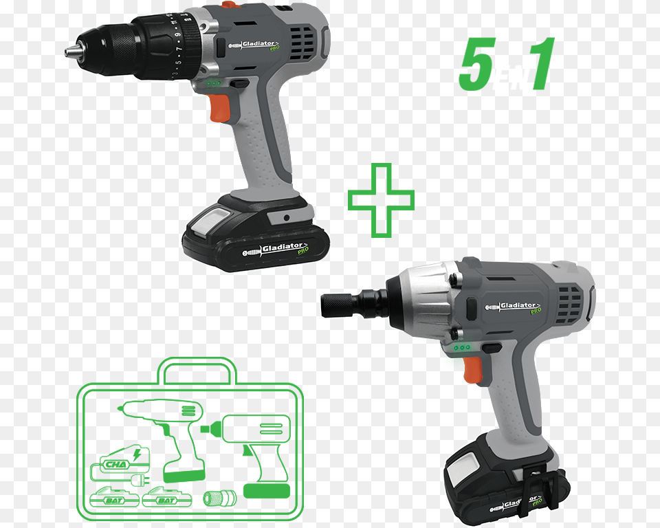 Taladro Inalambrico Gladiator Pro, Device, Power Drill, Tool Png