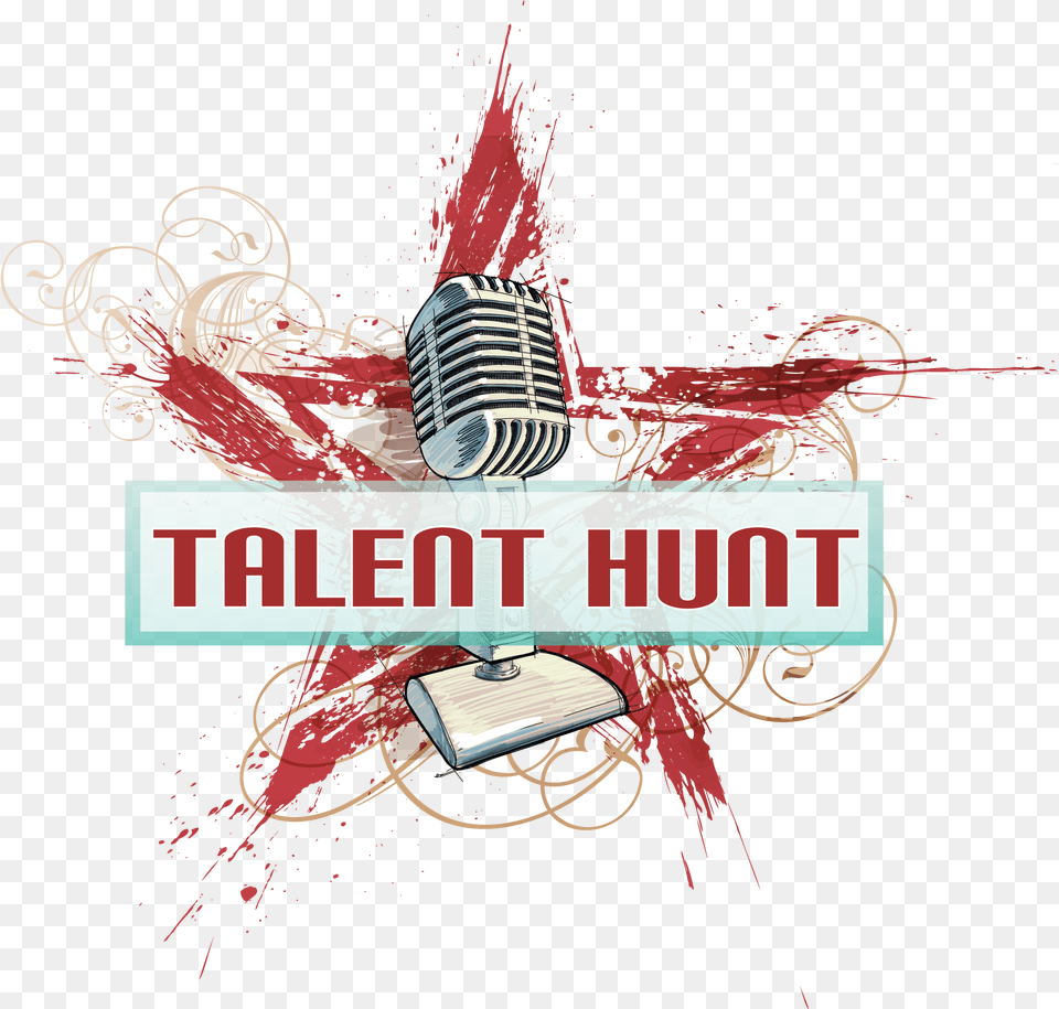 Talent Hunt Logo Whats Up Dohadigital Network Design Talent Hunt Logo, Advertisement, Electrical Device, Microphone, Book Png Image