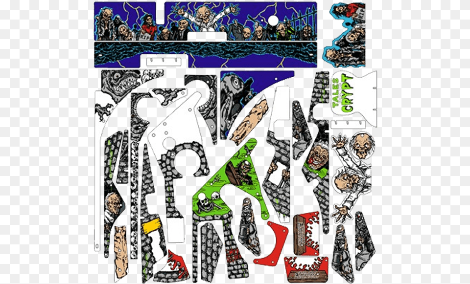 Tales From The Crypt Plastic Set Messy, Publication, Art, Book, Collage Free Transparent Png