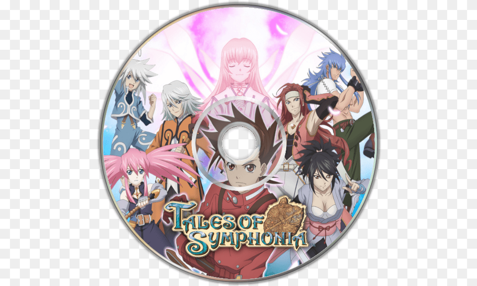 Tales Of Symphonia Details Launchbox Games Database Tales Of Symphonia, Disk, Dvd, Publication, Book Png Image