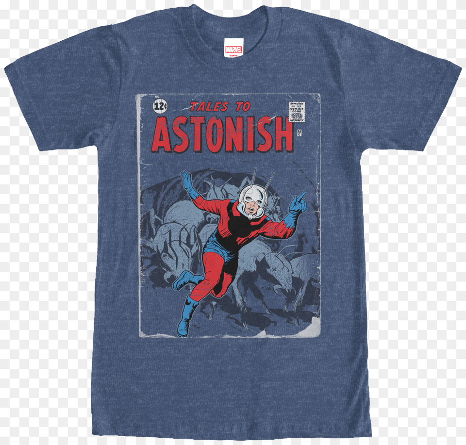 Tales To Astonish Ant Man T Shirt, Clothing, T-shirt, Person, Book Free Png