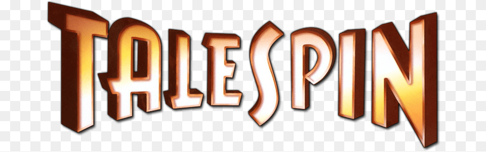 Talespin Logo Tale Spin, Text, Light Free Transparent Png