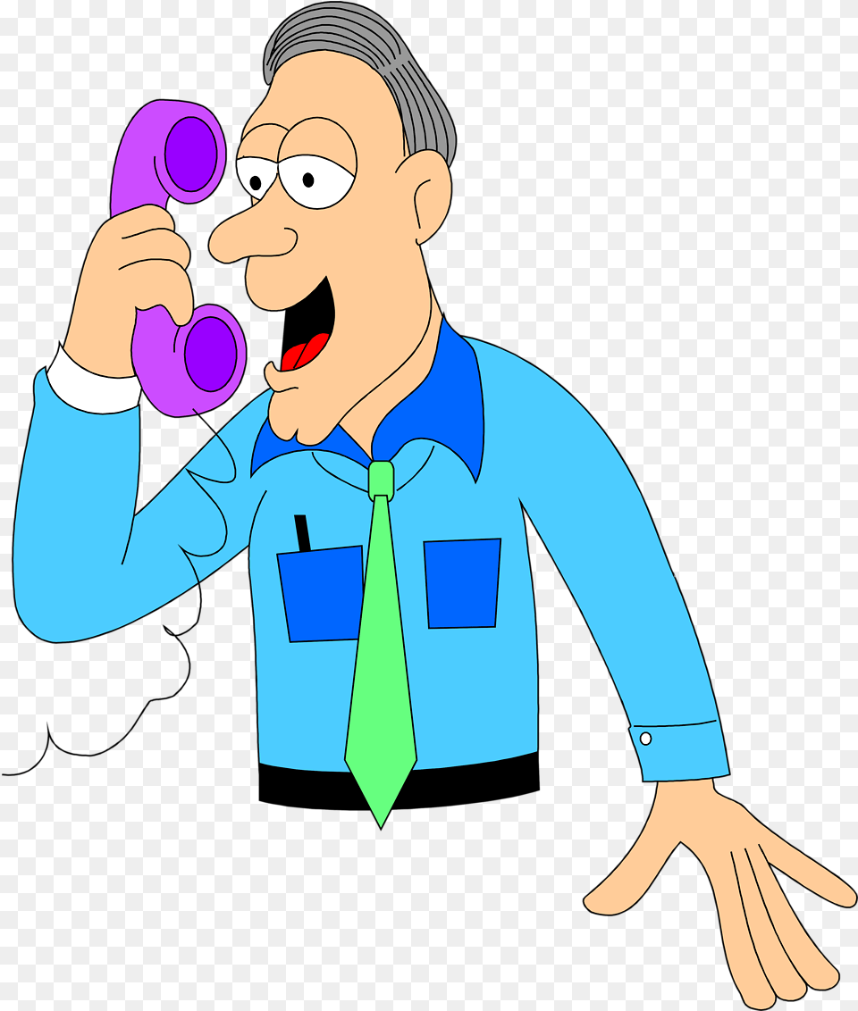 Talk Clipart Talk On The Phone Clipart, Accessories, Formal Wear, Tie, Person Free Transparent Png